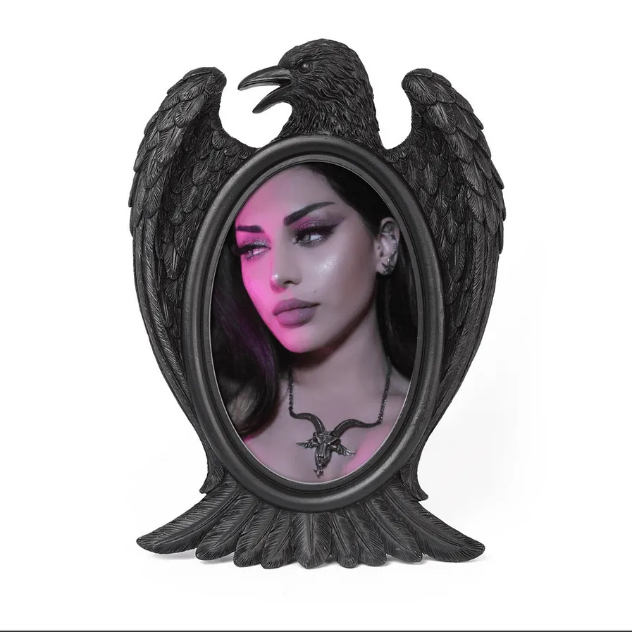 Black Raven Photo Frame