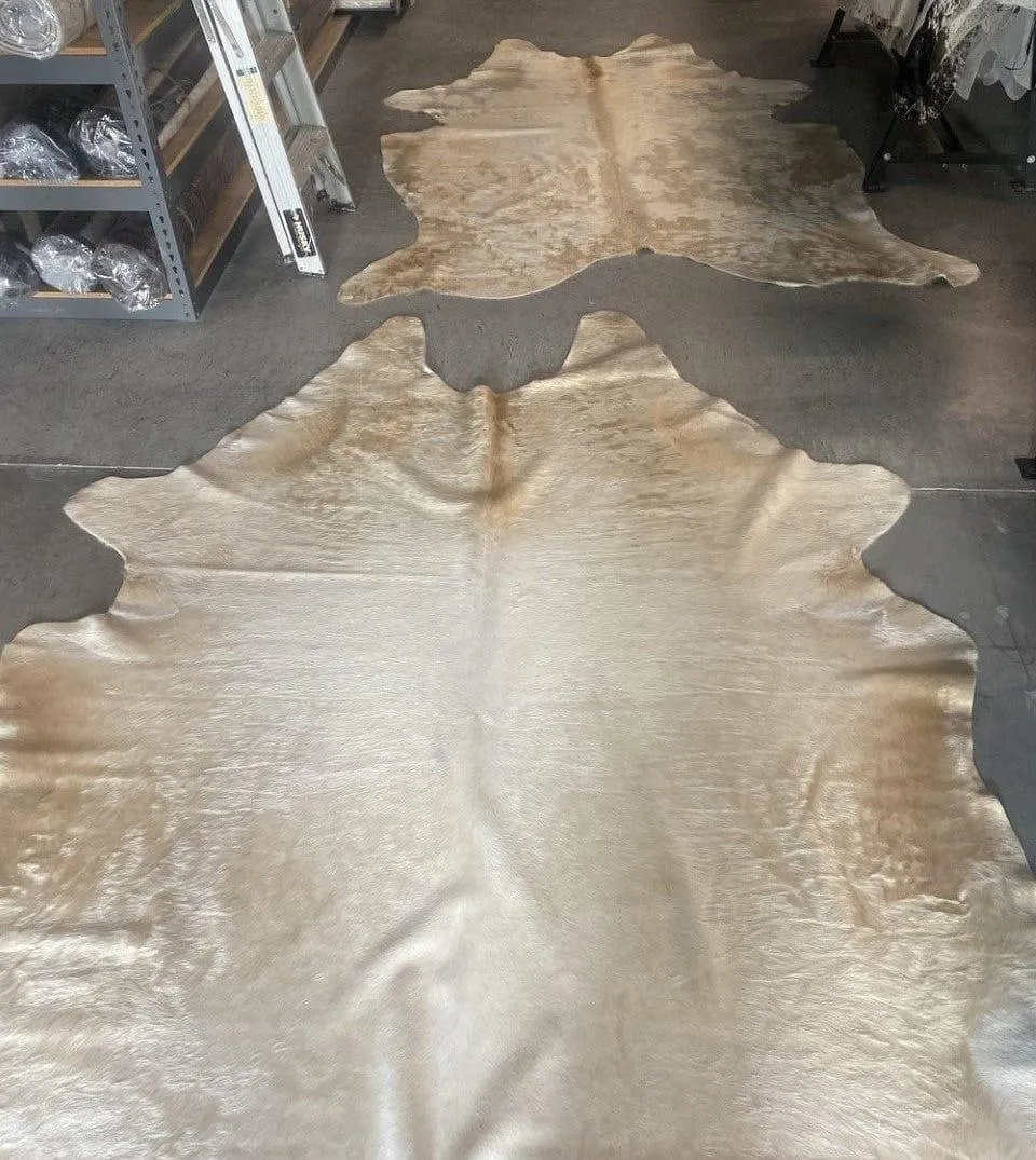 Brazilian Champagne Cowhide Rugs