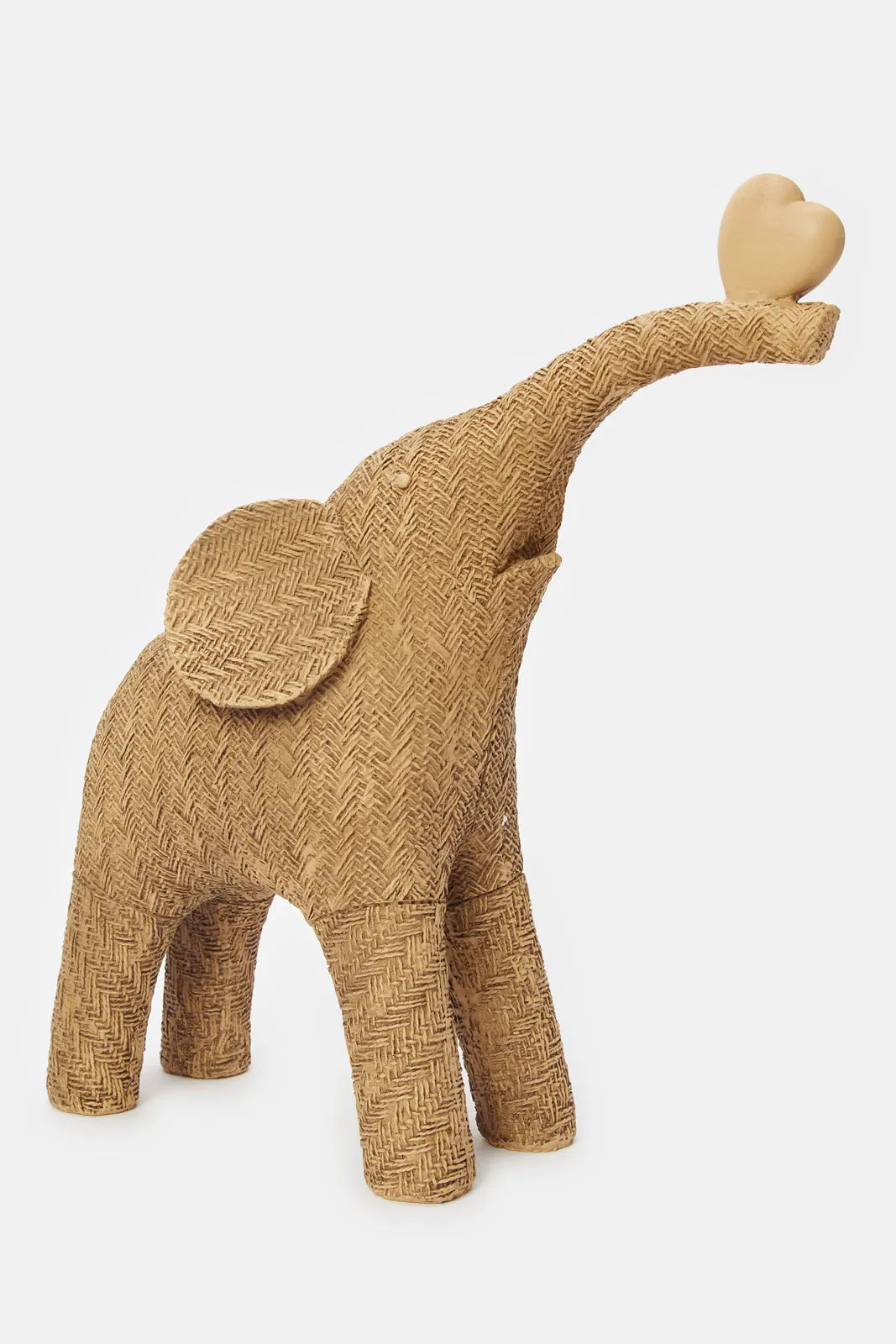 Brown Decorative Playful Elephant Status