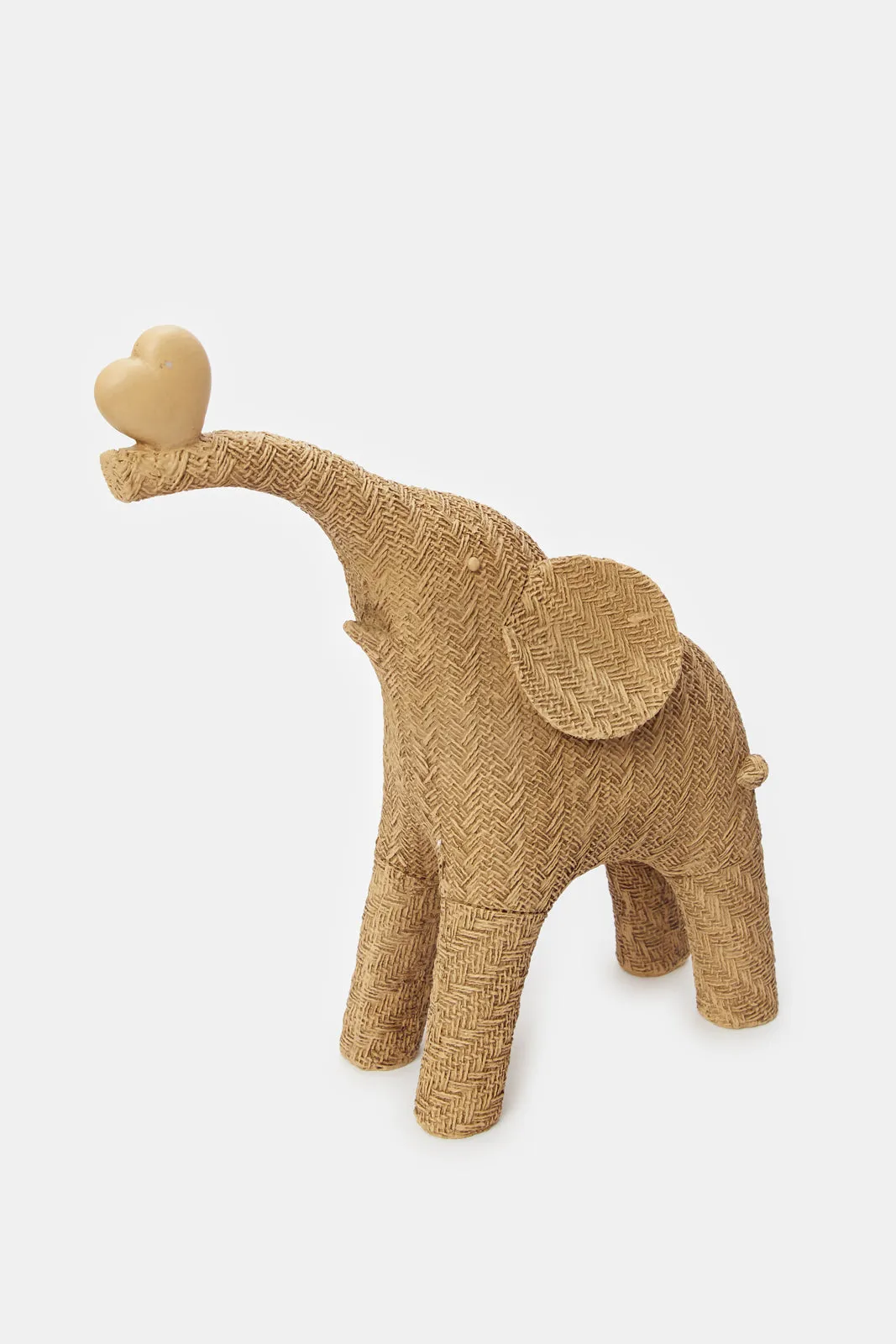 Brown Decorative Playful Elephant Status