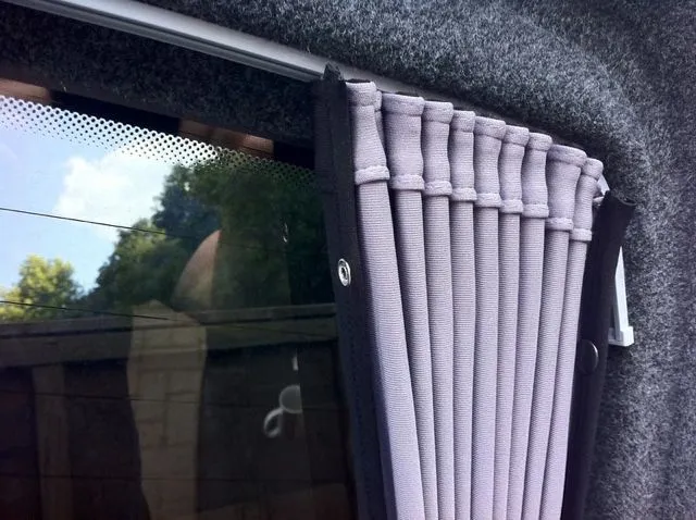 Citroen Relay camper van blind 1 x Side Window Curtain with rails Van-X