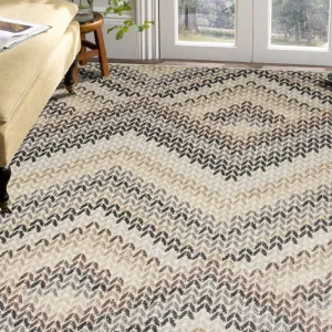 Cream Zig Zag Rug - Georgia