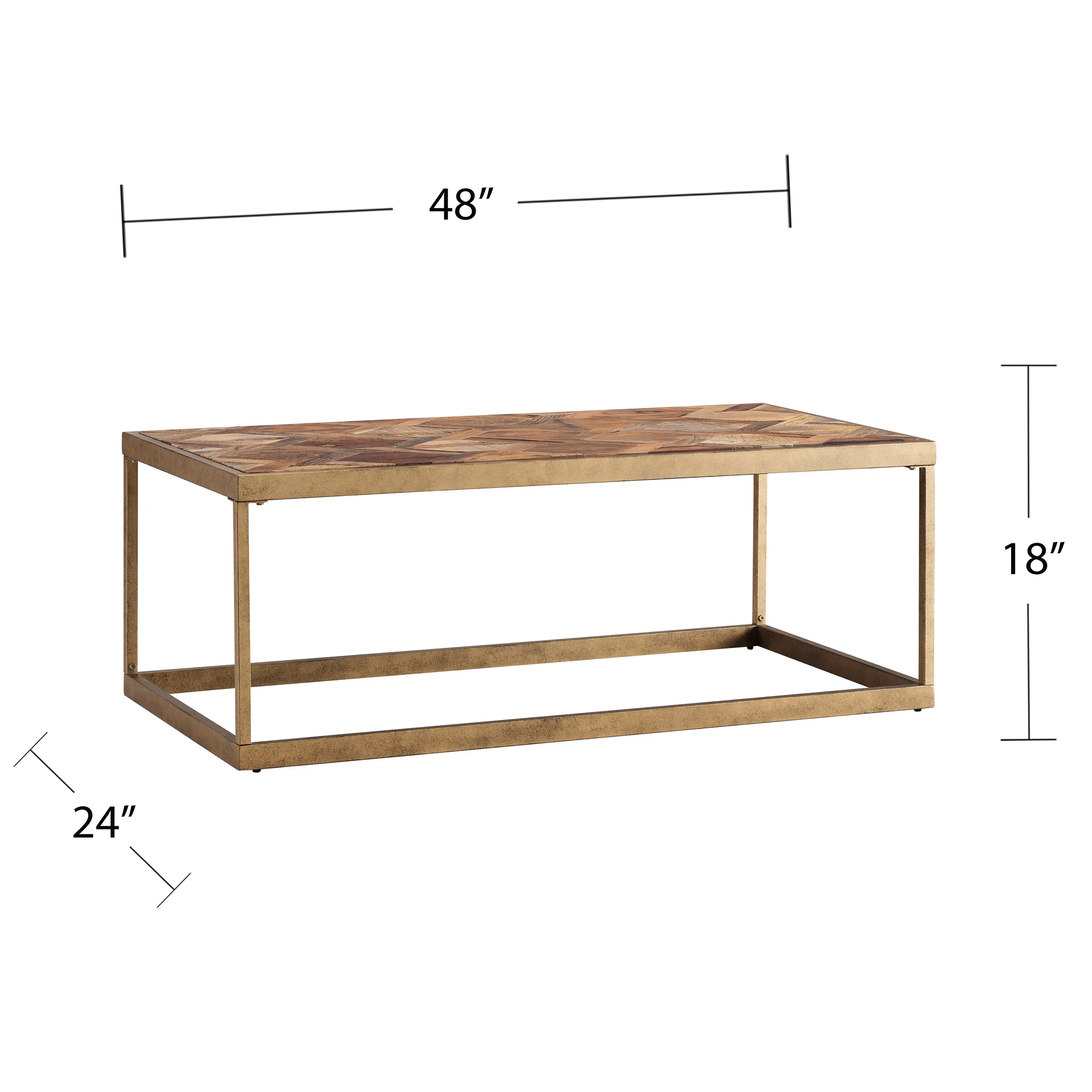 Dorville Patterned Cocktail Table