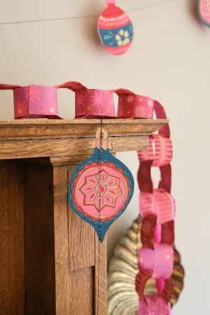 East End Press Paper Chain Kit - Pink & Red