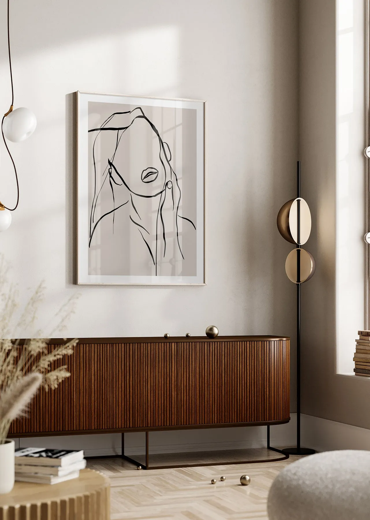 Female Nude Line Art Abstract Wall Art Print (10)