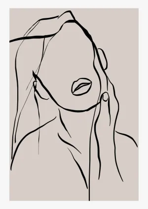 Female Nude Line Art Abstract Wall Art Print (10)