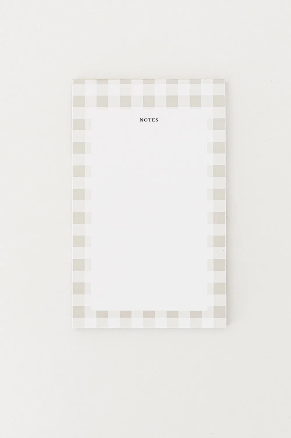 Gingham Check Heirloom Notepad