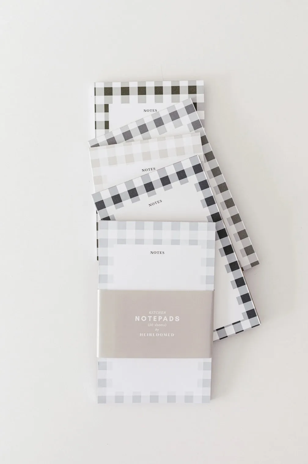 Gingham Check Heirloom Notepad