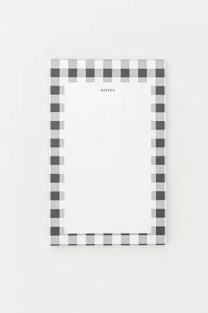 Gingham Check Heirloom Notepad