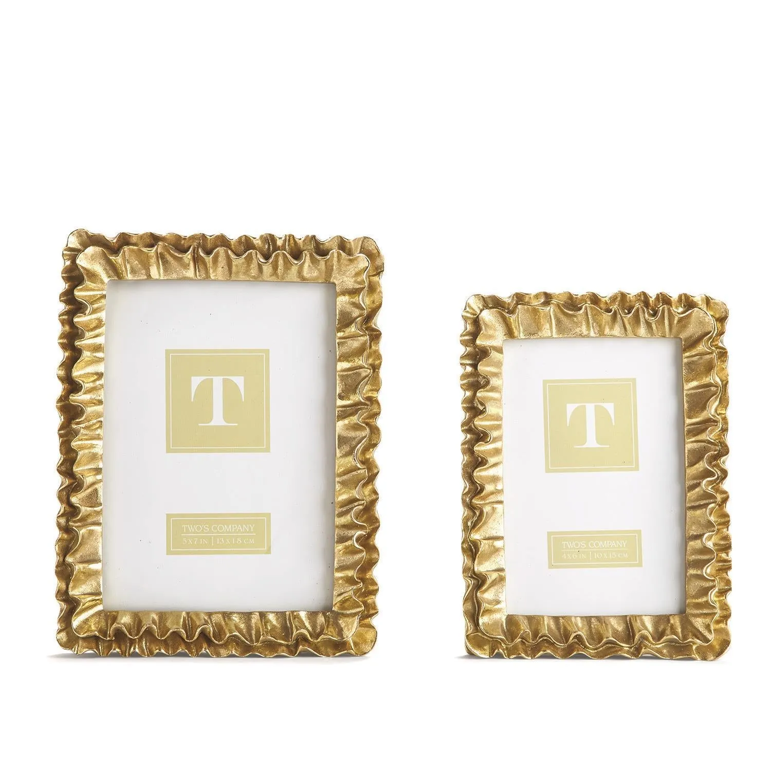 Gold Ruffles Photo Frames