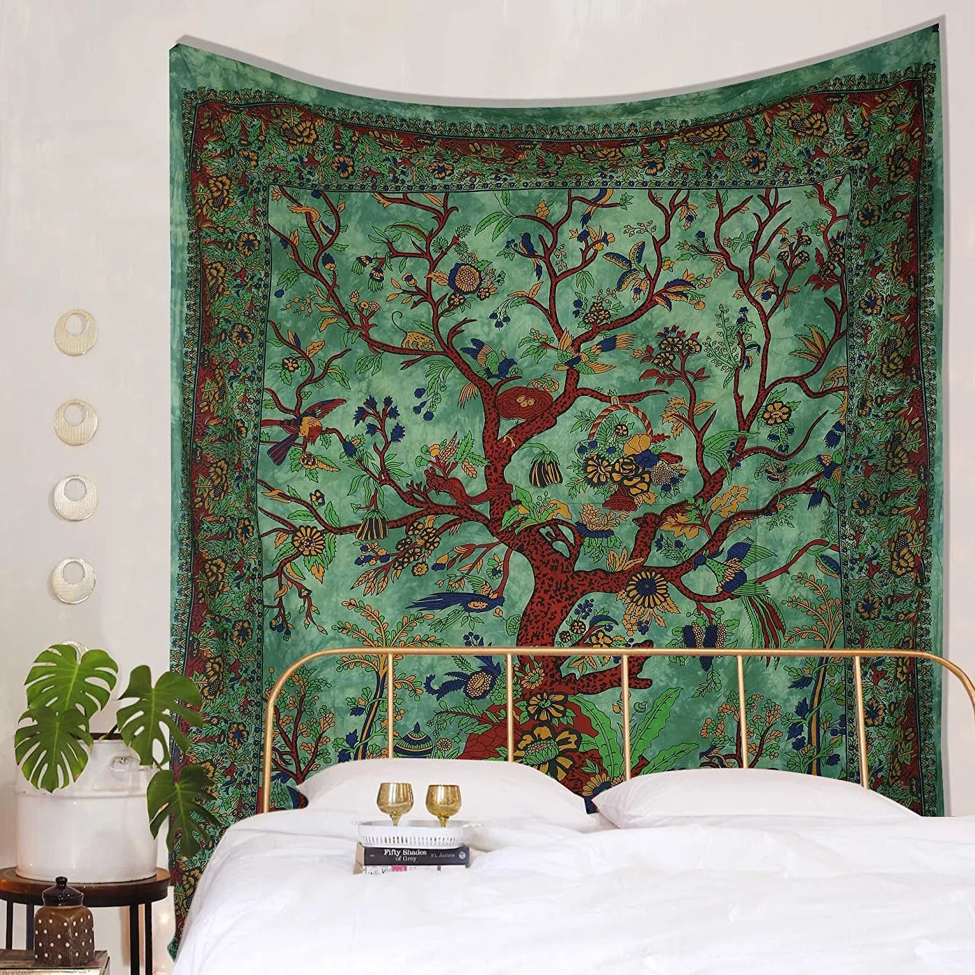 Green Life Tree Tapestry