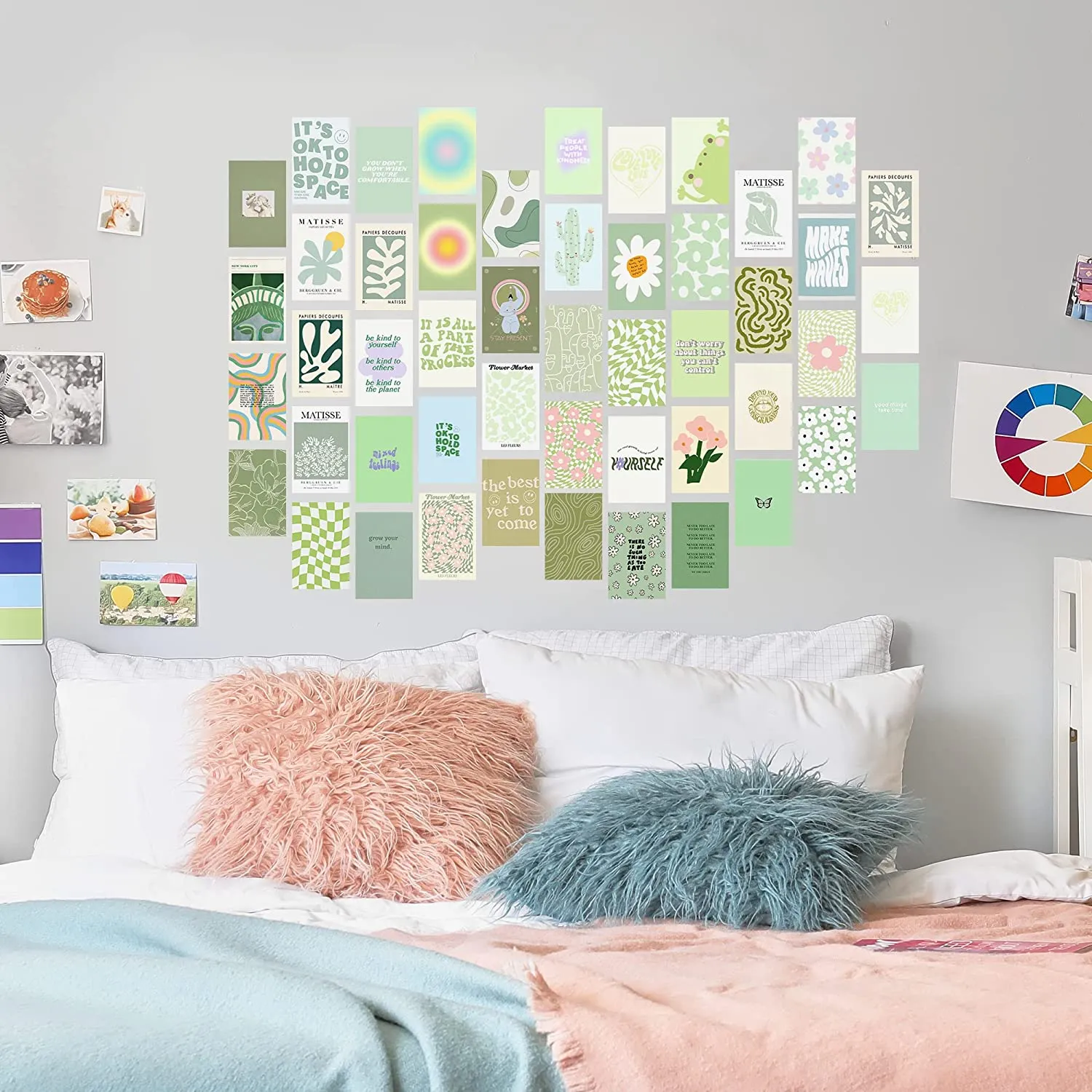 Green Pastel Wall Collage Kit