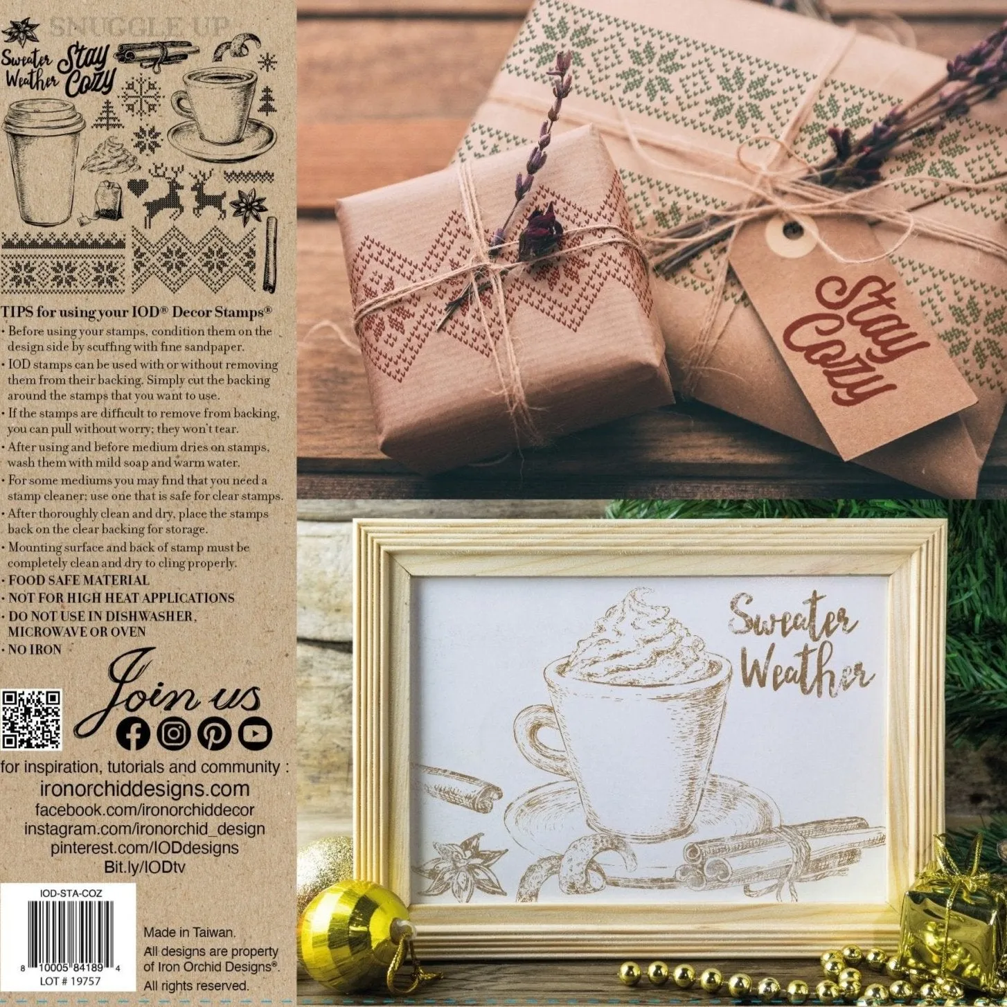 IOD Cozy Decor Stamp - Iron Orchid Designs