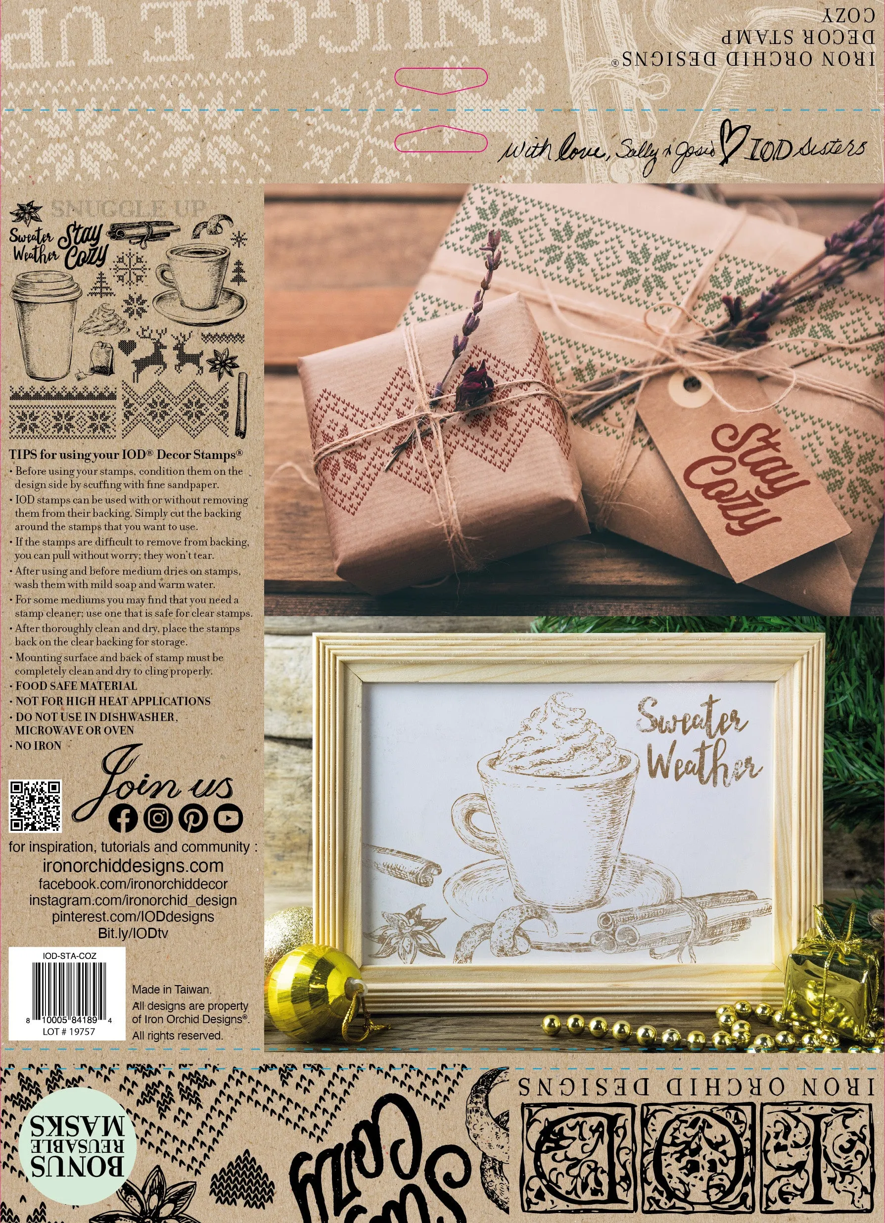 Iron Orchid Designs Cozy | IOD Stamp