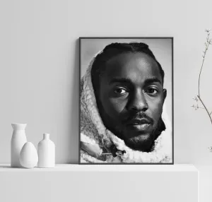 Kendrick Lamar Poster, Hip Hop Poster, Damn Home Decor, Music Poster, Rap Wall Art, Custom Poster, Canvas Poster, Rolled Canvas, Wall Art