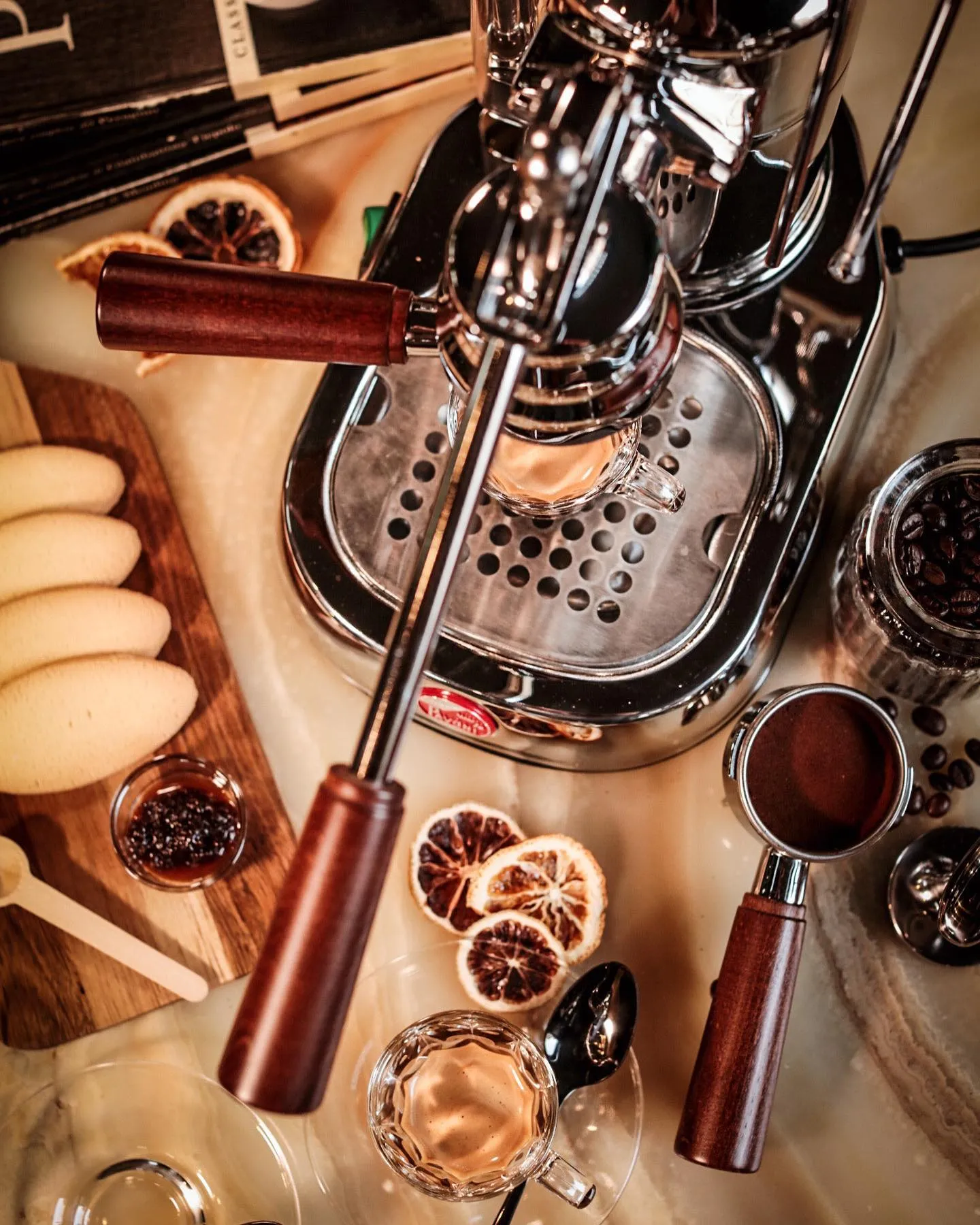 La Pavoni Professional Lusso PLH Wood Handles