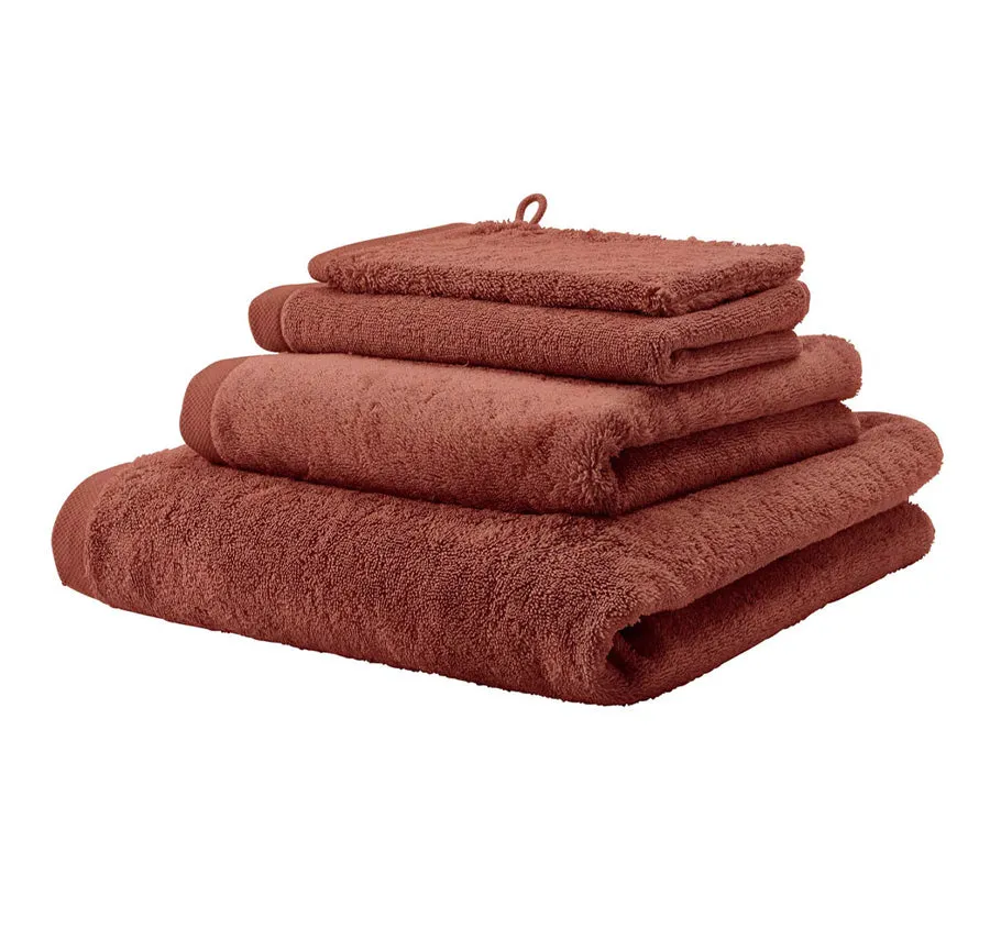 London 600GSM Egyptian Combed Cotton Bath Towel Range Brandy