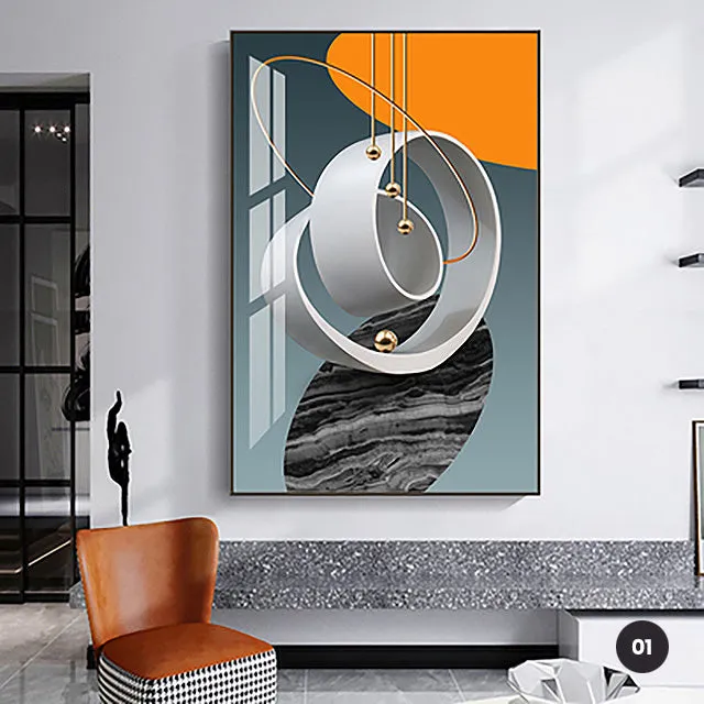 Modern Aesthetics Flowing Abstract Wall Art Fine Art Canvas Prints Surreal Pictures For Luxury Loft Living Room Dining Room Home Office Decor