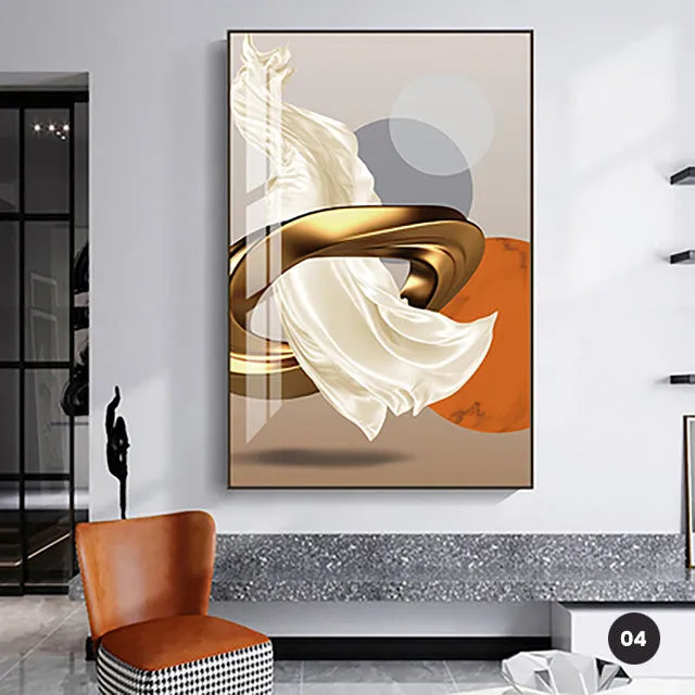 Modern Aesthetics Flowing Abstract Wall Art Fine Art Canvas Prints Surreal Pictures For Luxury Loft Living Room Dining Room Home Office Decor