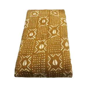 Mud Cloth Textile | Oversize Throw Blanket Mustard