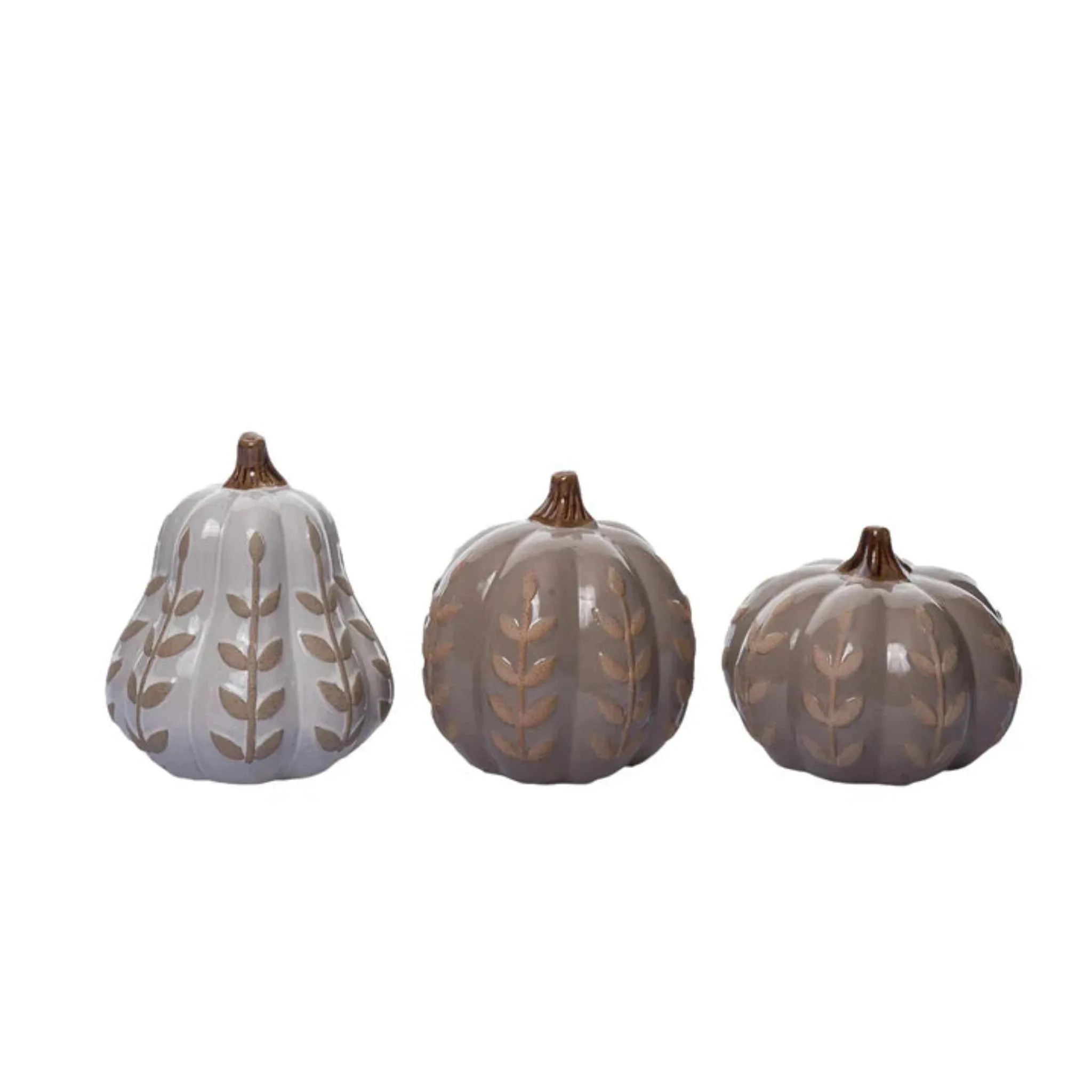 Neutral Patterned Pumpkin