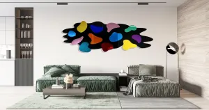 Oversized Multicolor Wall Art Abstract Wall Sculpture