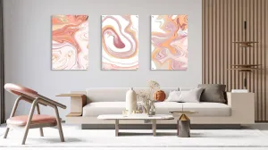 Pastel Colors Ornament Set of 3 Prints Modern Wall Art Modern Artwork