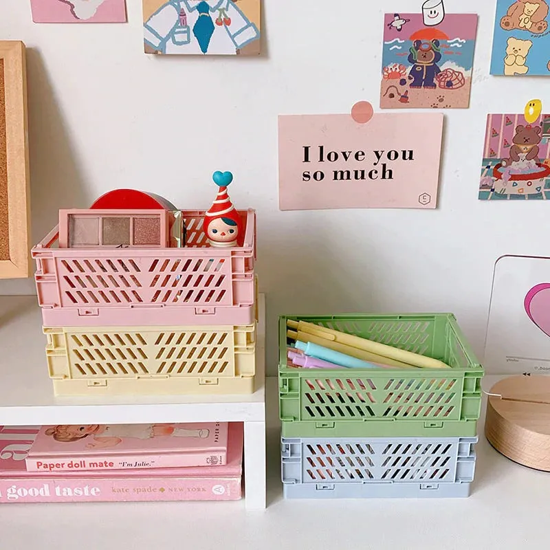 Pastel Folding Crates