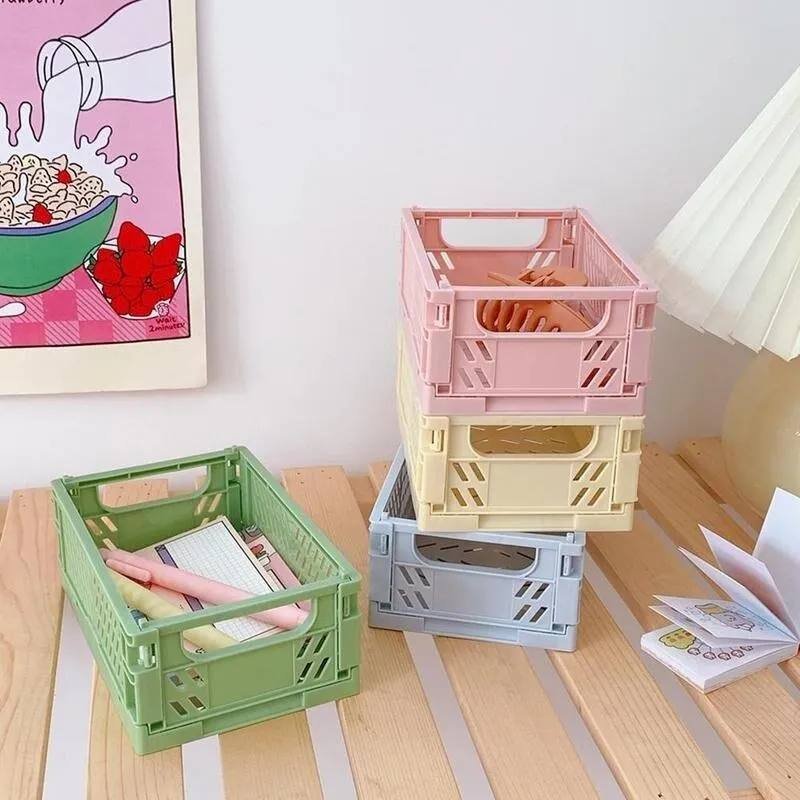 Pastel Folding Crates