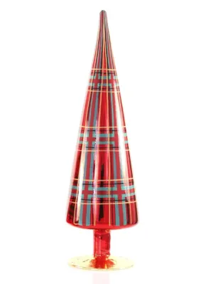 Patterned Plaid Tree - 13"