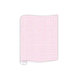 Pink Gingham Pattern Table Runner