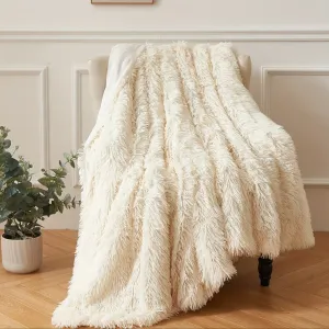 Plush Shaggy Blanket Cozy Warm Sofa and Bed Decor