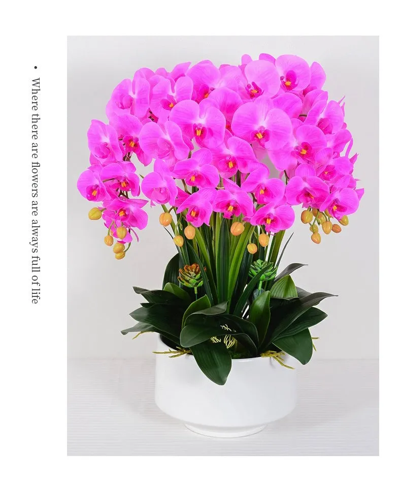 Real touch Artificial Orchid Flower Arrangement (10 stems )