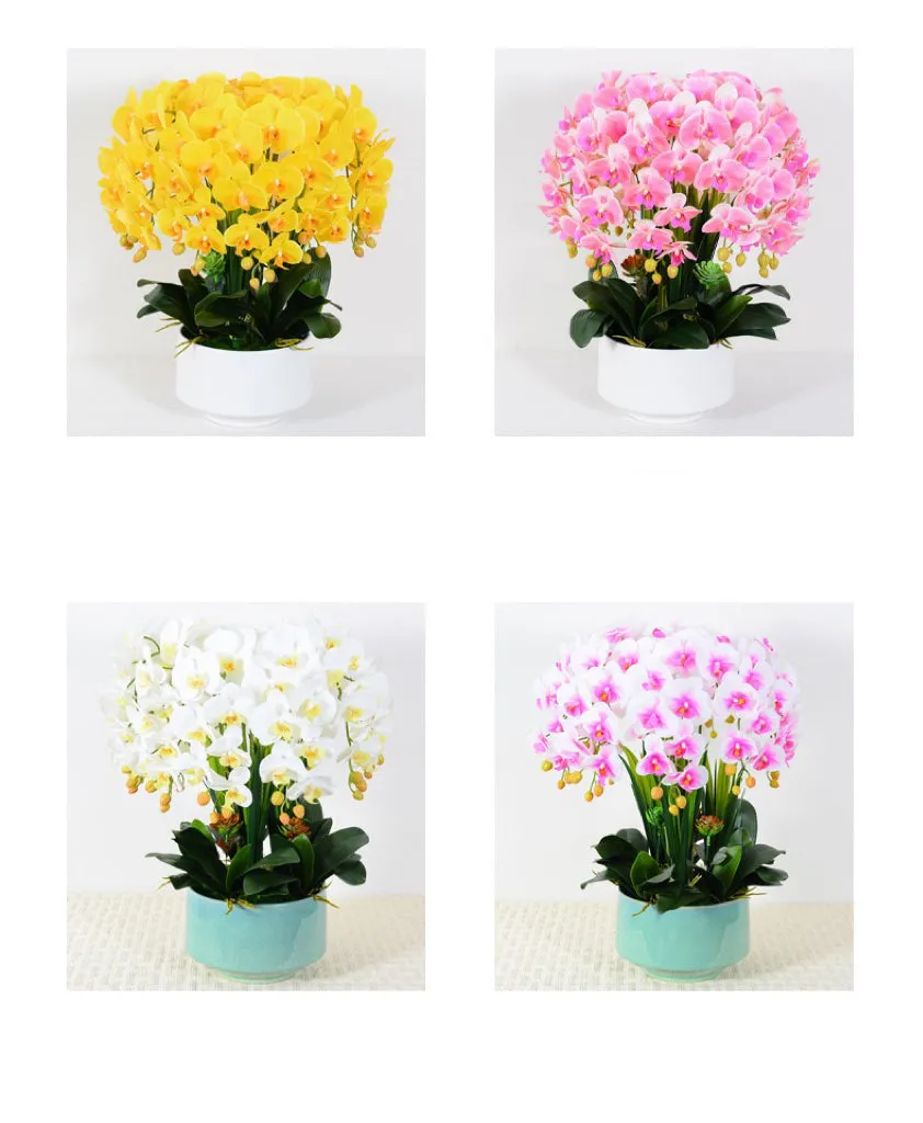 Real touch Artificial Orchid Flower Arrangement (10 stems )