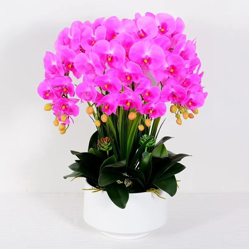 Real touch Artificial Orchid Flower Arrangement (10 stems )