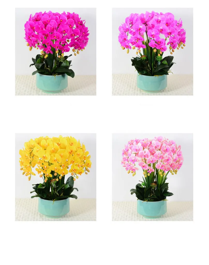 Real touch Artificial Orchid Flower Arrangement (10 stems )