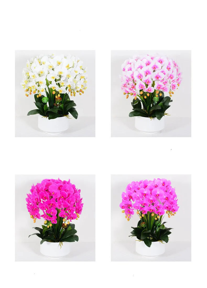 Real touch Artificial Orchid Flower Arrangement (10 stems )