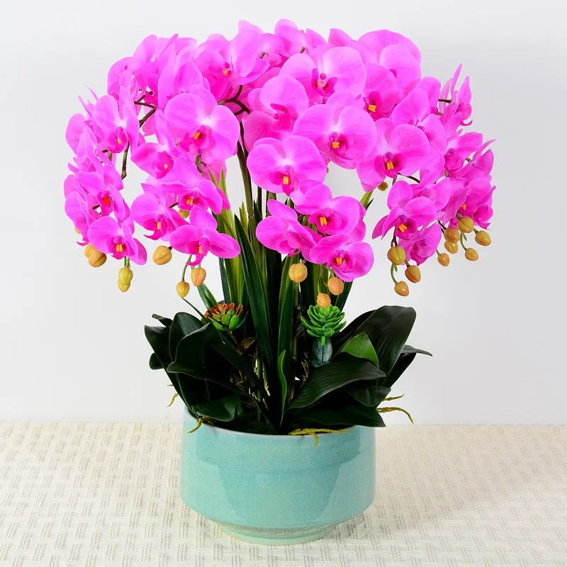 Real touch Artificial Orchid Flower Arrangement (10 stems )