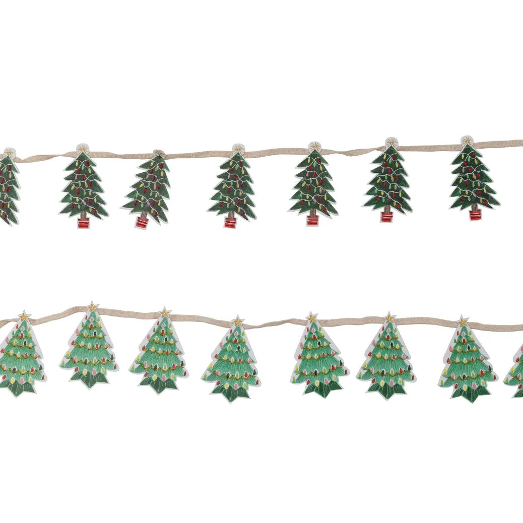 Recycled Paper Tree Garland