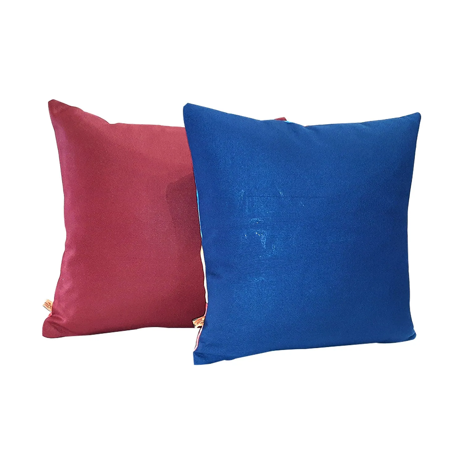 Shatranj Canvas Cushion Covers - 16 in x 16 in - Set of 2