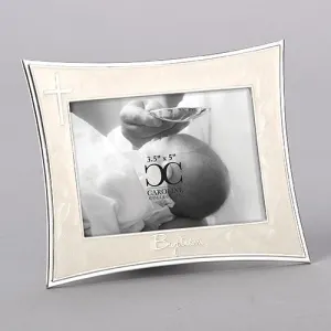 Silver Cross Baptism Frame