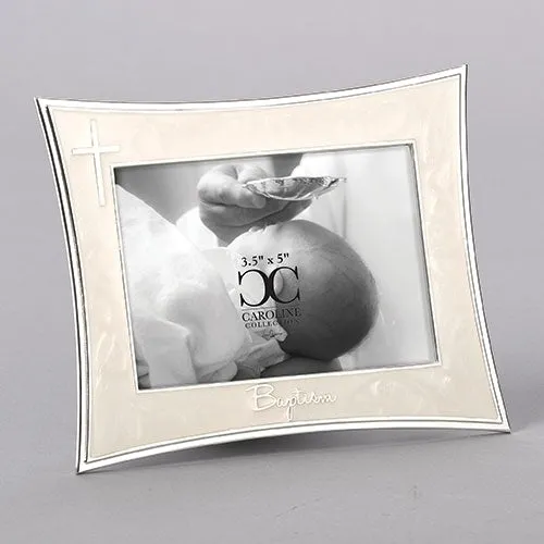 Silver Cross Baptism Frame