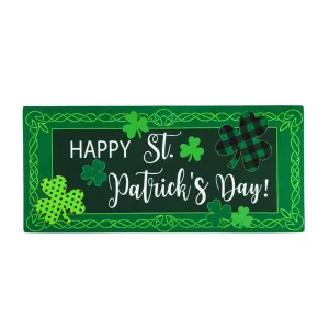 St. Patrick's Patterned Shamrock Sassafras Mat