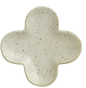 Stoneware Clover Shaped Dish