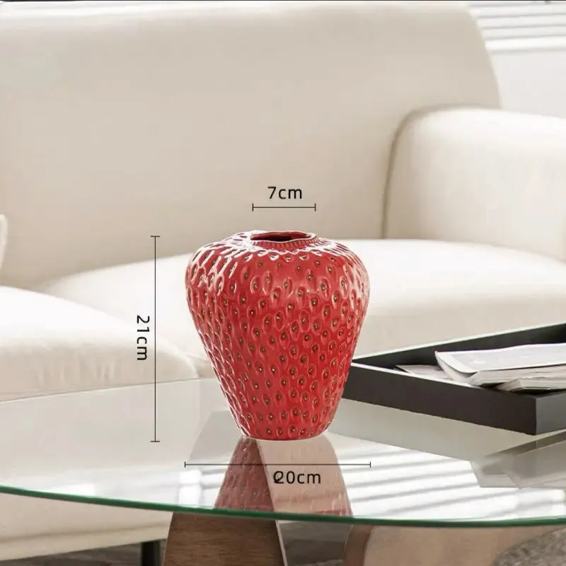 Strawberry Ceramic Vase - Kimi