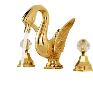 TEEK - Solid Copper Gold Finish Swan Faucet