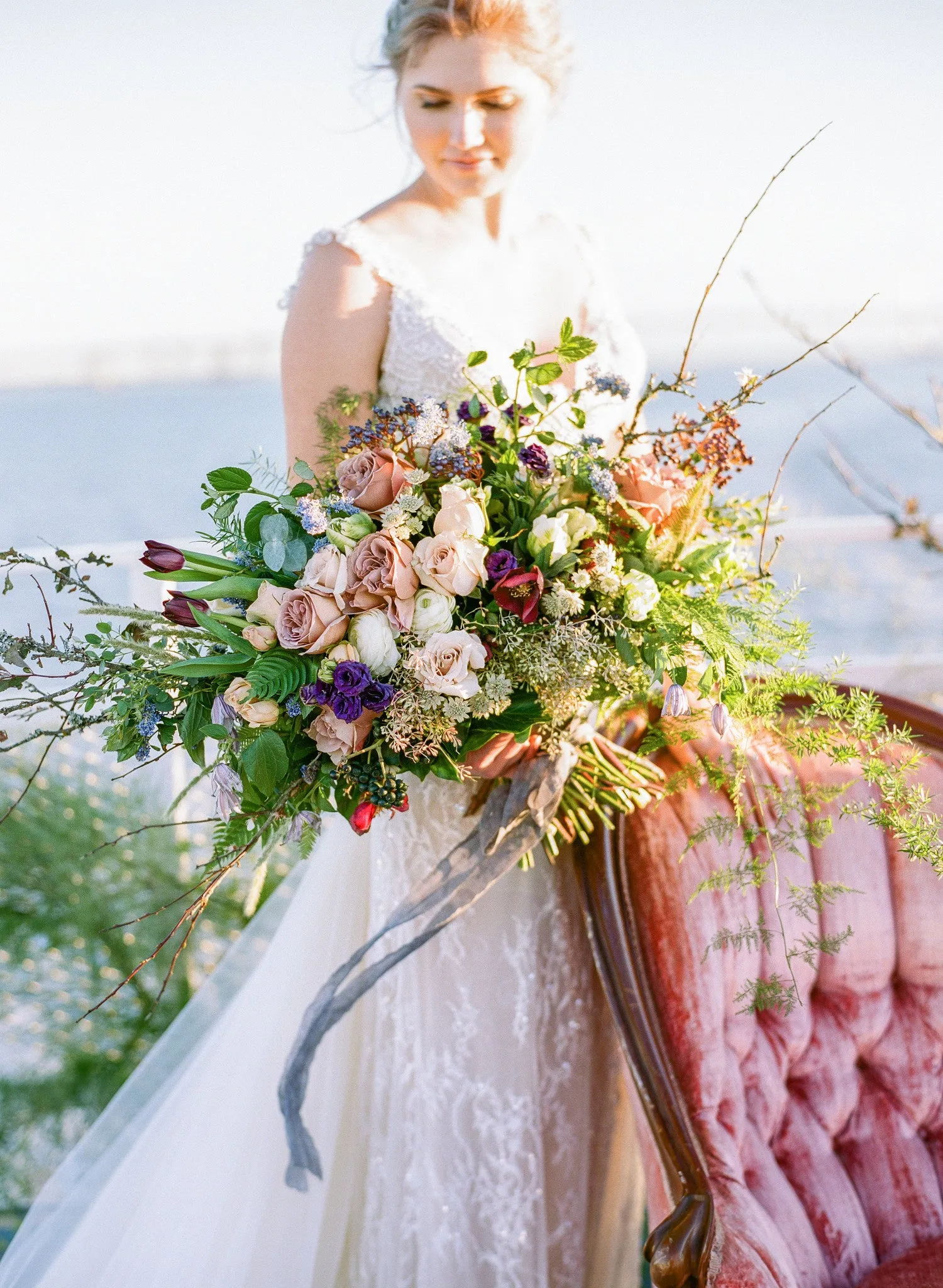 The flowing Bridal Bouquet, small event order ($1500 minimum)