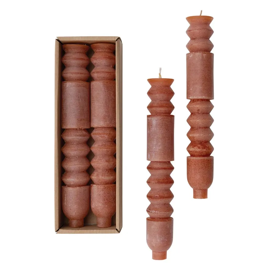 Totem Taper Candles Set of 2: Spice