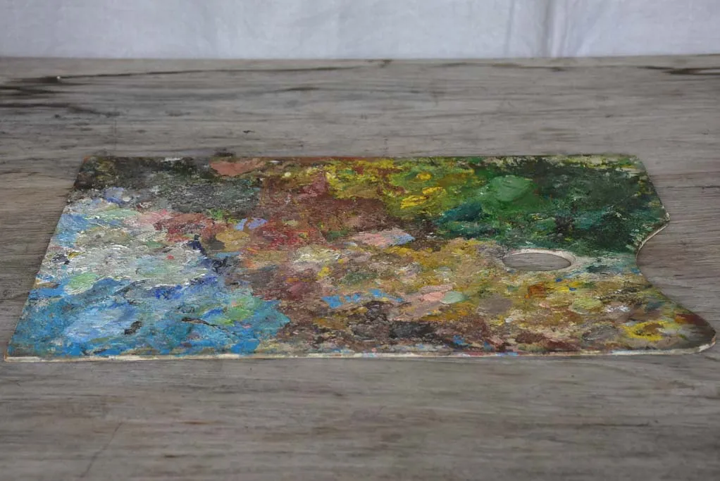 Vintage French artist's paint palette