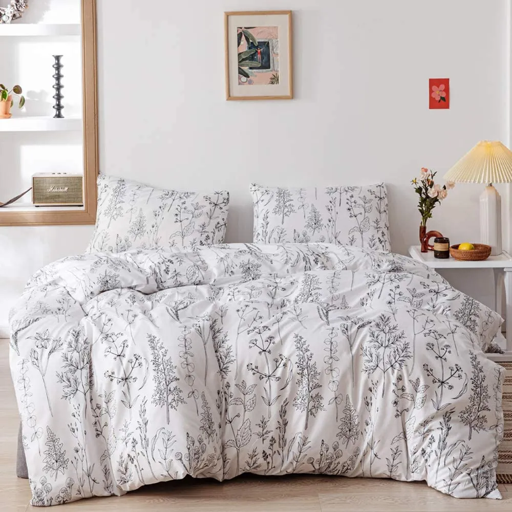 Wildflower White Bed Set